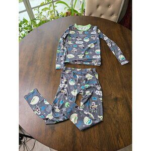 Star Wars Baby Yoda Pajama Set By ClimateRight S Polyester/Spandex Blend Gray &
